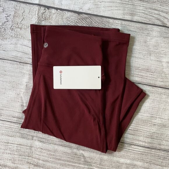 LULULEMON  Groove Pant Flare Super High Rise Leggings RED MERLOT Wine SIZE 4 NWT - Picture 4 of 15